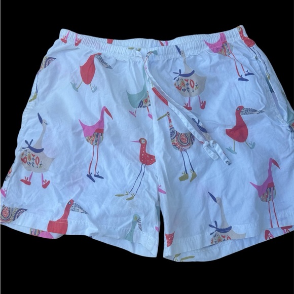 Cute Drawstring Shorts With Birds Size Small❤️ - Picture 1 of 5